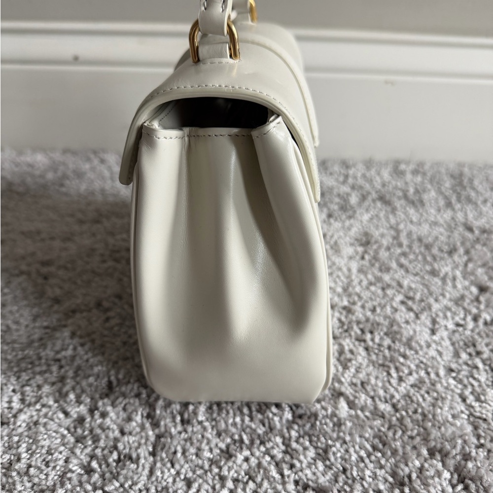 Celine MINI 16 IN SATINATED CALFSKIN in 
Cream with Gold Hardware - Picture 2 of 9